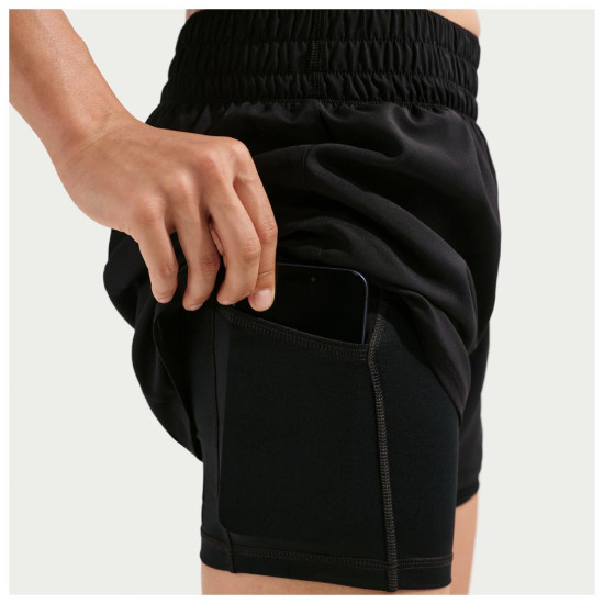 Nike Γυναικείο σορτς One Dri-FIT High-Waisted 3'' 2in1 Shorts